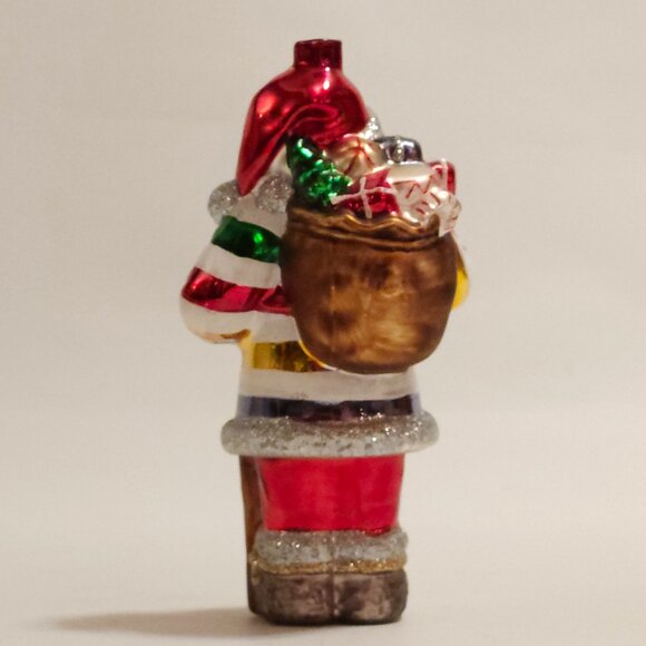 BEAUTIFUL Glass Santa Hudson's Bay Company Santa Ornament Christmas Holiday - Picture 3 of 5